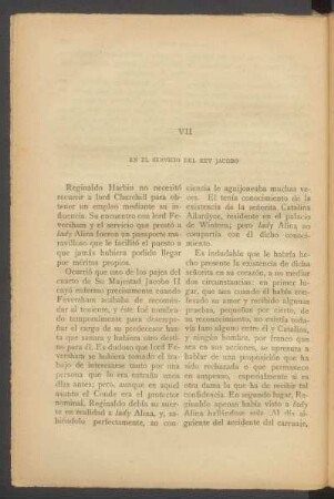 VII - En el servicio del Rey Jacobo