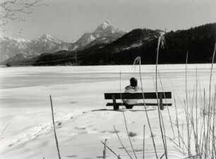 Wintertag am Weißen See bei Füssen