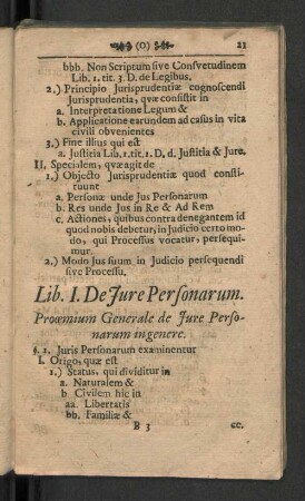 Lib. I. De Jure Personarum.