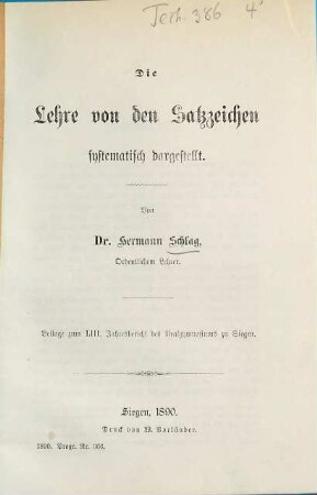 Jahres-Bericht des Realgymnasiums zu Siegen : über das Schuljahr .... 53. 1889/90