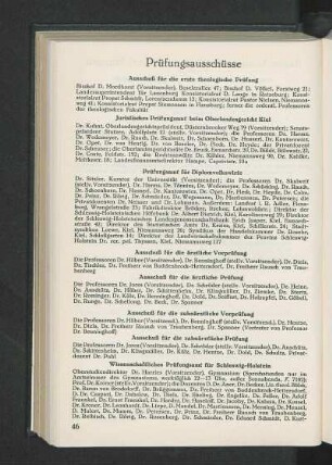 Prüfungsausschüsse