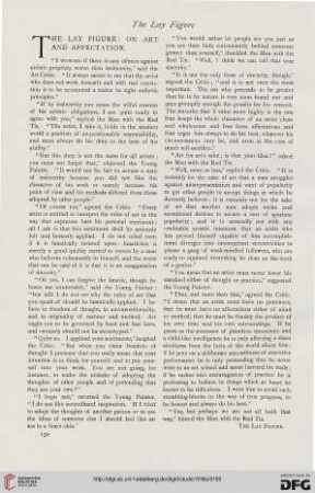 The lay figure. on art and affectation