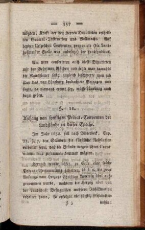 §. 11. Anhang von sonstigen Privat-Conventen der Landstände in dieser Epoche.
