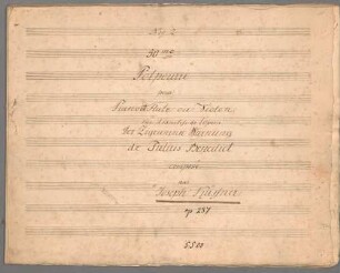 Potpourris, Flöte (Violine), Klavier, op. 287, HenK 287. - BSB Mus.Schott.Ha 5438-2