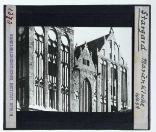 Stargard, Marienkirche : Doppelturmanlage, Obergadengeschoß