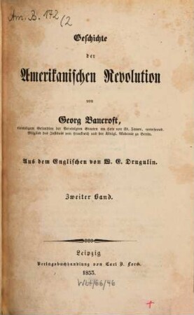 Geschichte der Amerikanischen Revolution, 2