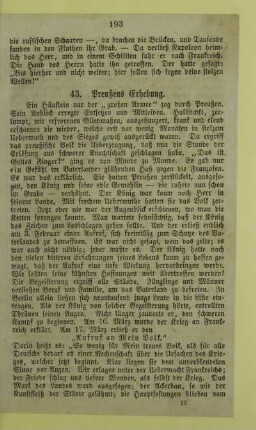 43. Preußens Erhebung
