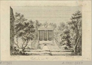Portikus in einem Garten in Königshain westlich von Görlitz, aus Leskes Reise durch Sachsen von 1785