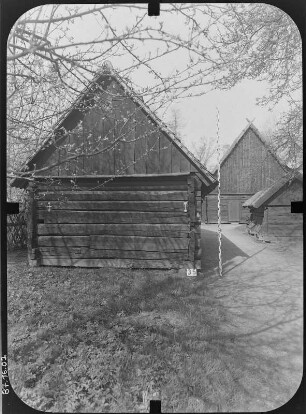 Lübbenau-Lehde, Dorfstraße 3. Freilandmuseum. Backhaus. Giebelansicht