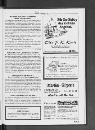 Wie sieht es hinter den Kulissen eines Theaters aus?