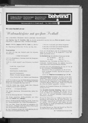 Weihnachtsfeier mit großem Festball