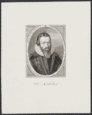 Icones Professorum Marpurgensium — Bildnis des Johannes Combach (1585-1651)
