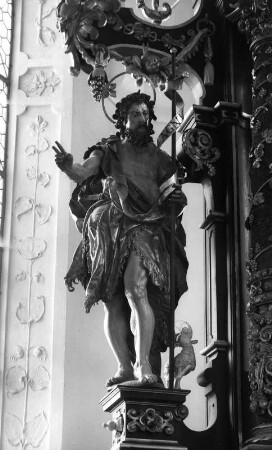 Johannes der Täufer : Altar. Johannes der Täufer. Buxheim Kreis Unterallgäu, Klosterkirche Maria Saal