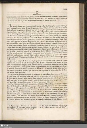 C. Ragguaglio ... sopra ... Epistole ... inedite ... ecc.