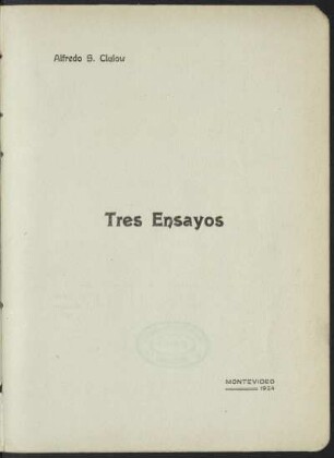 Tres ensayos