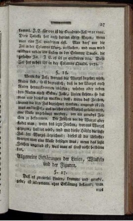 Allgemeine Erklärungen der Linien, Winkeln und der Figuren.