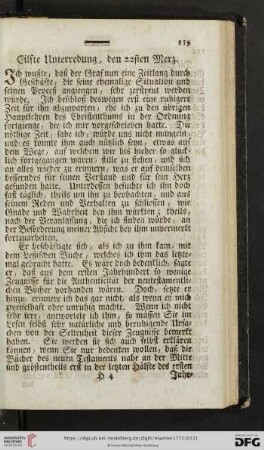 Eilfte Unterredung, den 22sten Merz