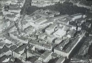 Ostvorstadt von Leipzig : Blickrichtung Nordosten