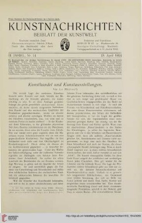 Nr. 14 (15. April 1914)