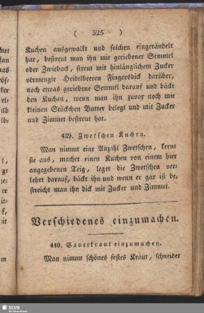 Verschiedenes einzumachen