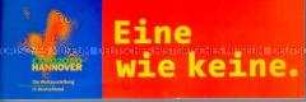 Aufkleber zur Weltausstellung Expo 2000