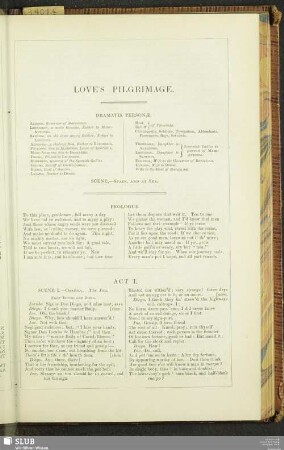 Love's Pilgrimage