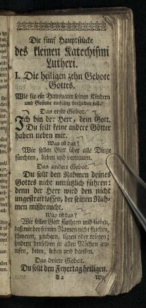 Die fuenf Hauptstuecke des kleinen Katechismi Lutheri