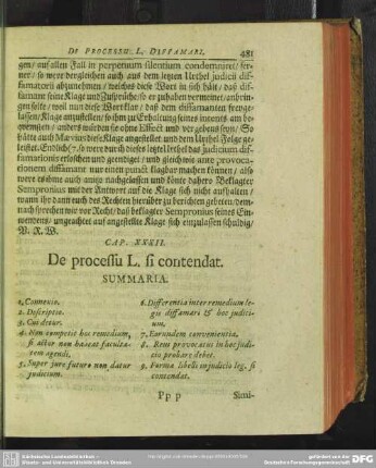 Cap. XXXII. De processu L. si contendat