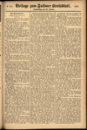 Zweite Ausgabe vom Donnerstag, den 20. Oktober 1898.