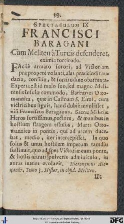 Spectaculum IX.