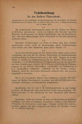Verkehrsordnung für den Berliner Platzverkehr