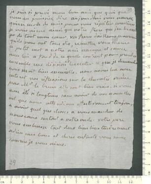 Brief von Marie-Anne Chamisso  an Adelbert von Chamisso