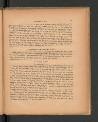C. Grundlagen der geistigen Kultur.