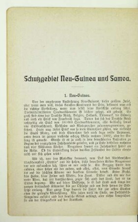 Schutzgebiet Neu-Guinea und Samoa