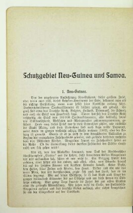 Schutzgebiet Neu-Guinea und Samoa