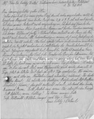 Handschriftlicher Brief einer deutschen Kolonistin an den in Deutschland weilenden Ehemann - Familienkonvolut