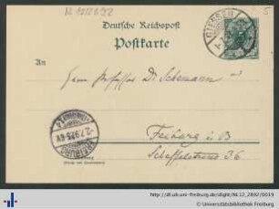 Postkarte vom 01.07.1897.