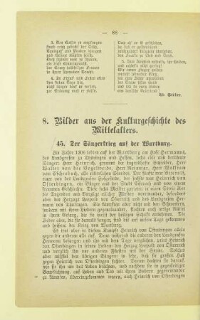 8. Bilder aus der Kulturgeschichte des Mittelalters