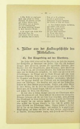 8. Bilder aus der Kulturgeschichte des Mittelalters