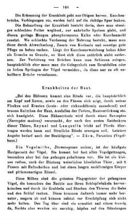 Krankheiten der Haut.
