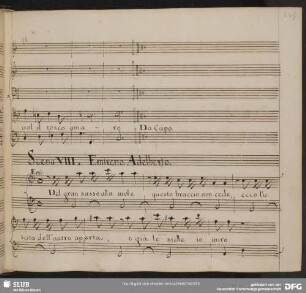 Recitativo: Del gran sasso alla mole