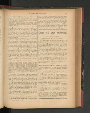 Comité Du Maroc.