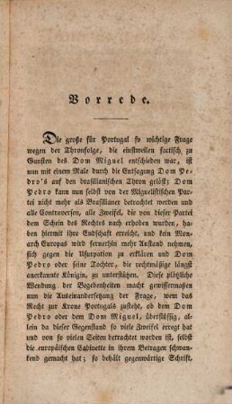 Dom Miguel I Usurpator des portugiesischen Thrones : Ein Beitrag zur neuesten Geschichte Portugals von einem Augenzeugen