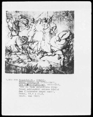 Darstellungen aus dem Liede der Nibelungen — Siegfrieds Tod (Die Nibelungen Blatt 6)