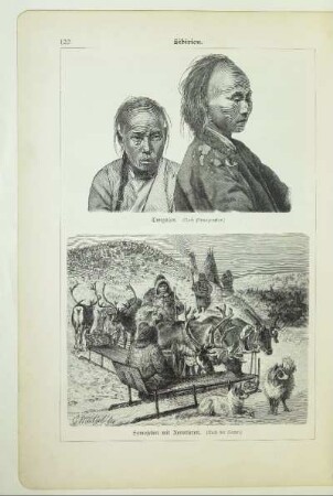 Samojeden mit Renntieren