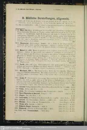 B. Bildliche Darstellungen, allgemein