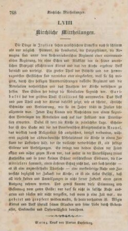 768 Kirchliche Mittheilungen