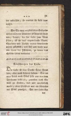 Täuschungen der Liebe