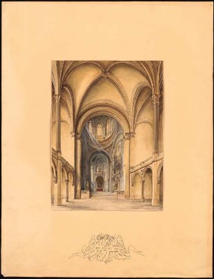 Thomaskirche, Berlin-Kreuzberg: Perspektivische Innenansicht