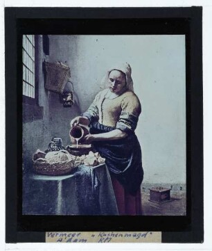 Vermeer, Dienstmagd mit Milchkrug (Amsterdam RM SK-A-2344)